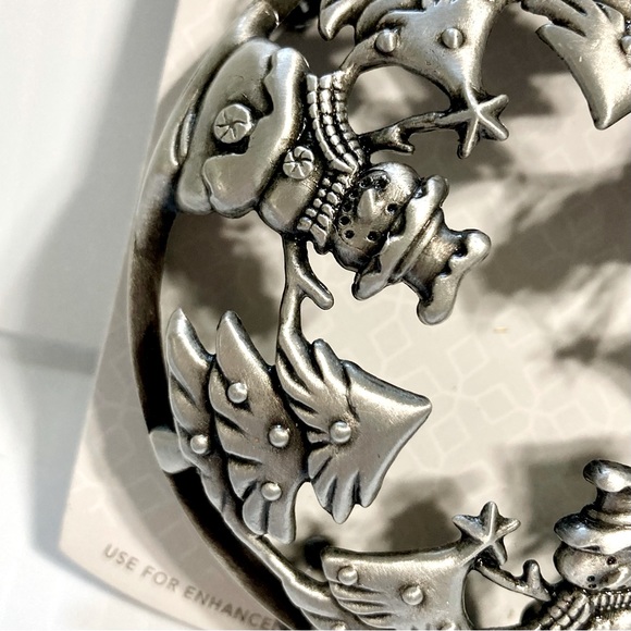 Yankee Candle Snowman Christmas Tree Illuma-Lid Large 22 oz Jar Topper Lid NEW - Picture 6 of 14